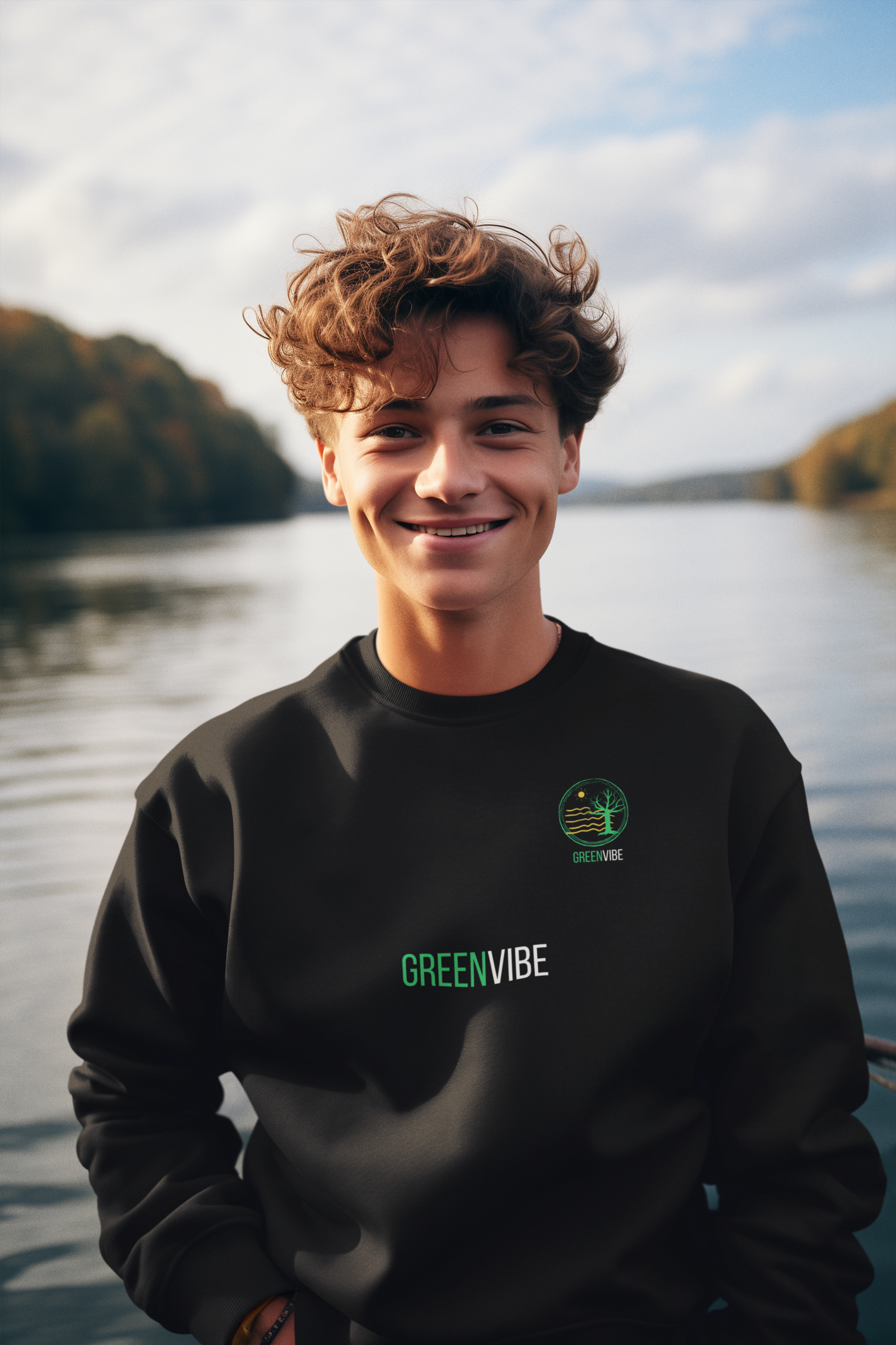 Sweatshirt GreenVibe - Logótipo Eco